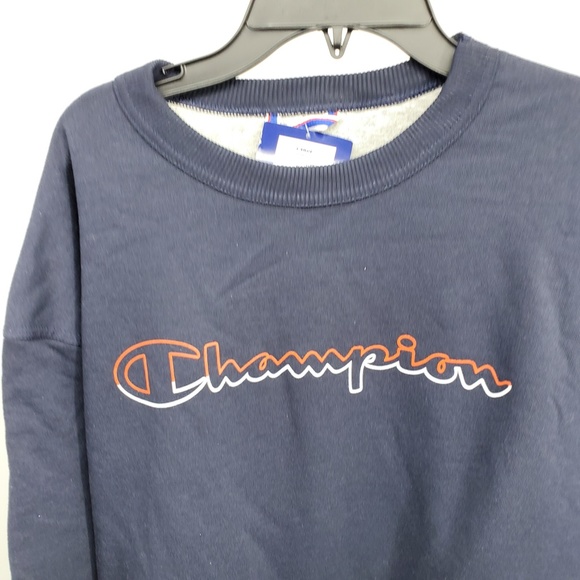 Champion Crew Neck Script Logo Sweatshirt New - Picture 10 of 12